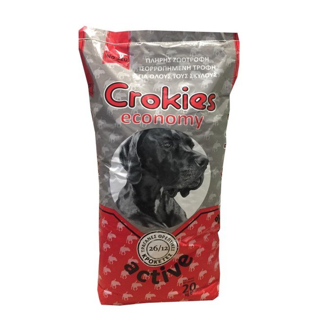 CROKIES DOG 320 ECONOMY ACTIVE 26/12 20KG
